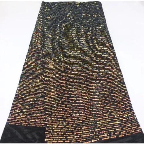 French Sequin Lace Fabric 2021 High Quality Lace Embroidery Latest Wedding Dress With African Lace J34811