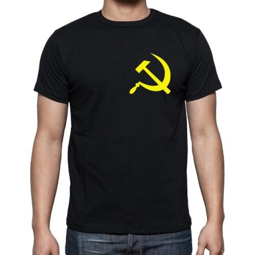 USSR Communism Soviet Union Russia Mother inspired Black t-shirt mens fit SHORT Casual Cotton O-Neck harajuku men clothing