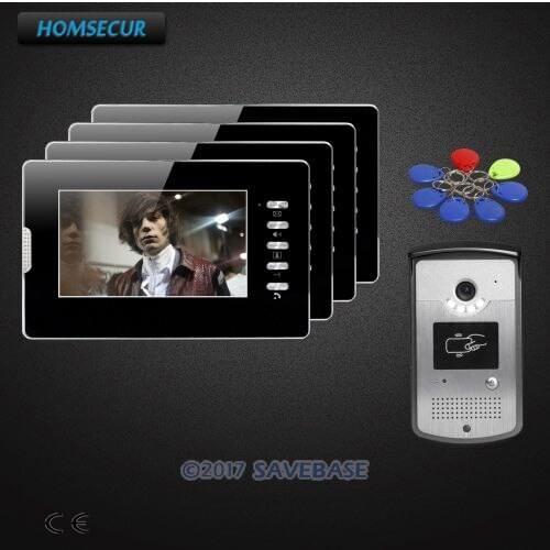HOMSECUR 7inch Video Door Entry Phone Call System with IR Night Vision for Home Security XC001+XM702-B