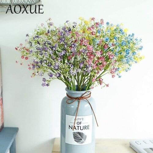 Simulation Flower Gypsophila Wedding Artificial Flowers Home Decoration silk Fake Flower Interior Decoration Romantic Bouquet