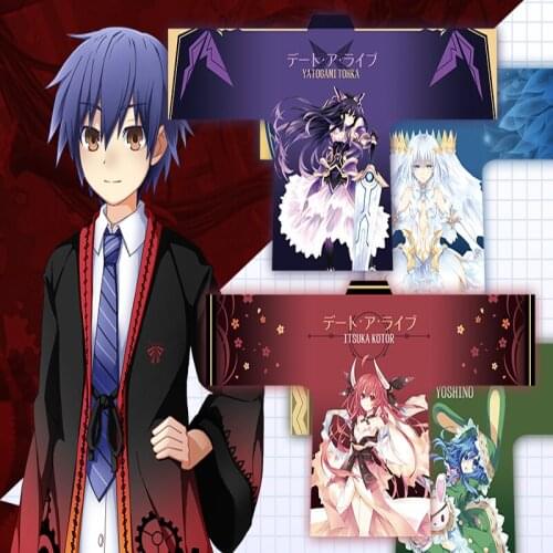Anime Date A Live Cosplay Costumes Tooka Yatogami Yoshino Kurumi Tokisaki Shidou Itsuka Cosplay Coat Unisex Cosplay Coat Tops
