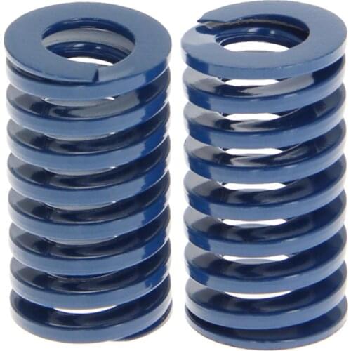 MroMax 1/2/10pcs Mold Spring-Llight Load Spring Steel Paint OD 20mm ID 10mm Length 25/30/35/40/45/50/60/70/80/90/100/125/150mm