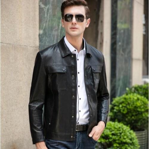 Mens leather jacket youth motorcycle coat men jackets Multi-pocket clothes personalized autumn jaqueta de couro street fashion