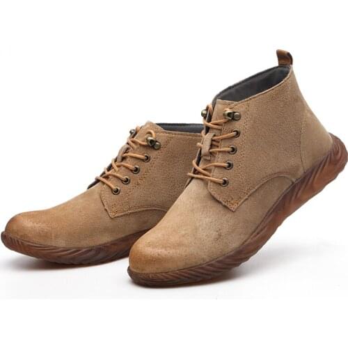 Mens Safety Shoes Puncture-Proof Outdoor Sneakers for Man Steel Toe Indestructible Safety Boots Mans Footwear Work Shoes