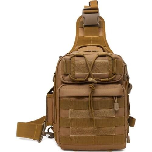 Men Military Nylon Sling Rucksack Backpack Motorcycle Riding Knapsack Casual Assault High Quality Male Chest Shoulder Bags