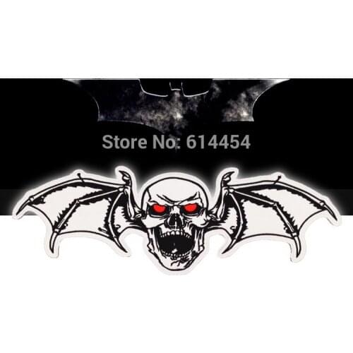 Huge BAT with Red Eyes Embroidery Patches Motorcycle Biker for Jacket Back RIDE FREE 29.5cm * 10 cm