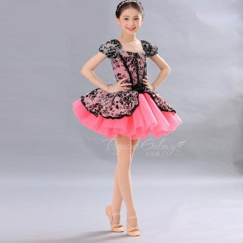 New Childrens Womens Ballet Skirt Lace Fluffy Skirt Activity Stage Dress Performance Dress