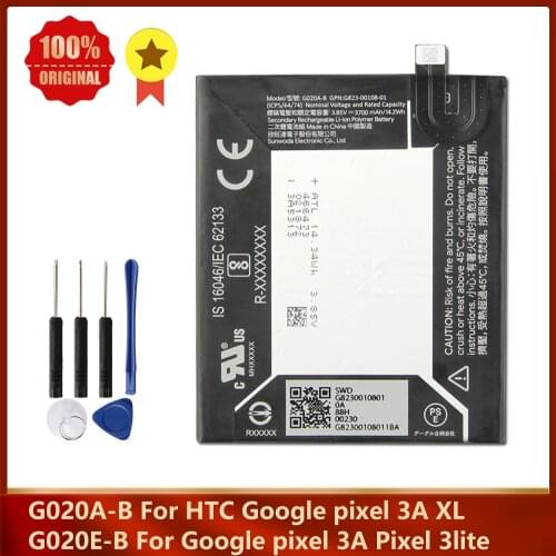 Original Replacement Battery G020A-B G020E-B For Google Pixel 3A Pixel 3 Lite 3000mAh G020A-B for HTC Google Pixel 3A XL 3700mAh