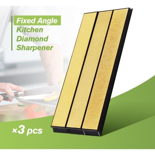 Original DMD 3PCS Diamond Whetstone Kitchen Knife Sharpener Fixed Angle Sharpening Stones Whetstone For Kitchen Knife Tools