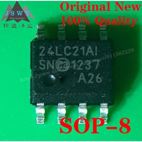 24LC21A-I SN SOP-8 semiconductor electrically erasable programmable read-only memory IC chip for arduino module free shipping
