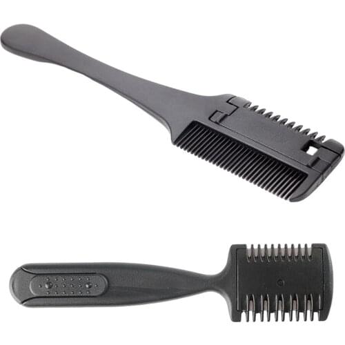 Razor Comb,Hair Cutter Comb Cutting Scissors,Double Edge Razor, Hair Thinning Comb Slim Haircuts Cutting Tool