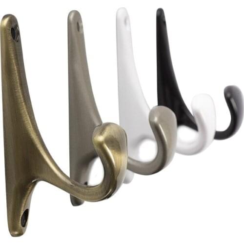 Wide hook Hat Coat Clothes Hanger Hook fixed on wall or wood metal hooks clip hook lock latch for door