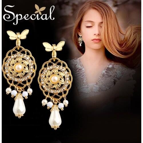 Женские золотые серьги SPECIAL China At AliExpress