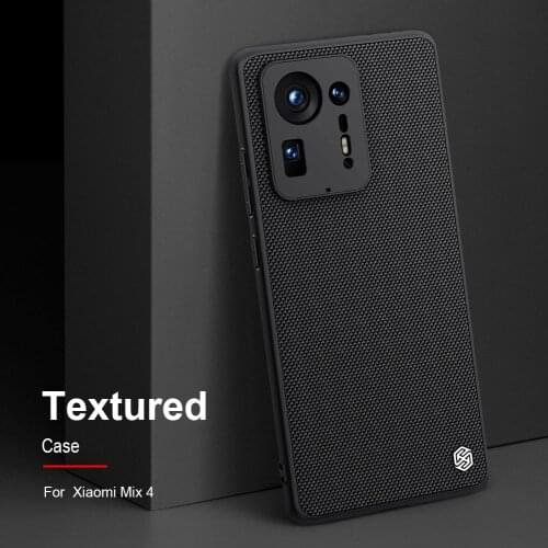NILLKIN Textured Business Nylon Fiber Weaving TPU Bumper Cover Funda For Xiaomi Mi Mix 4 Mix4 6.67 Inch Case Coque Shell Housing