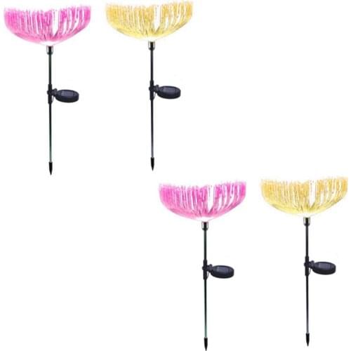 Solar Lights Outdoor Decorative Solar Flowers Solar Powered Flower Lights Dusk To Dawn, Solar Garden Stake Lights