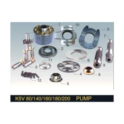 Kawasaki series hydraulic piston oil pump engine parts K5V140 spare parts Doosan 300-7 repair kit