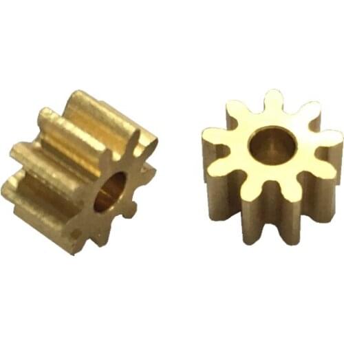 10pcs M0.8*9T gear motor output shaft gear