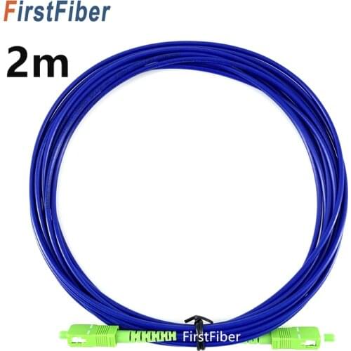 2m SC/LC APC/UPC Armored Patch Cable fiber Patch cord , fiber optical jumper Simplex Single Mode PVC
