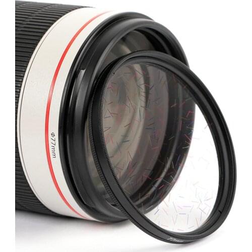 77mm Handheld Kaleidoscope Colorful Glass Filter SLR Accessories Prism Lens Background Photo Vanity Props