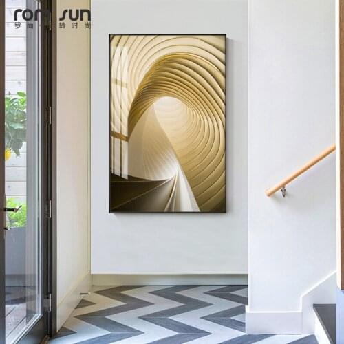 Abstract Art architecture Canvas Painting Elegant Poster And Print For Living Room Bedroom Aisle Creative Wall Art HD Home Decor