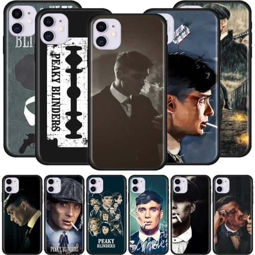 Peaky Blinders Case for Apple iPhone 11 Pro Max XS X XR 7 8 6 6S Plus 5 5S SE 2020 Black Soft Phone Cover Caso