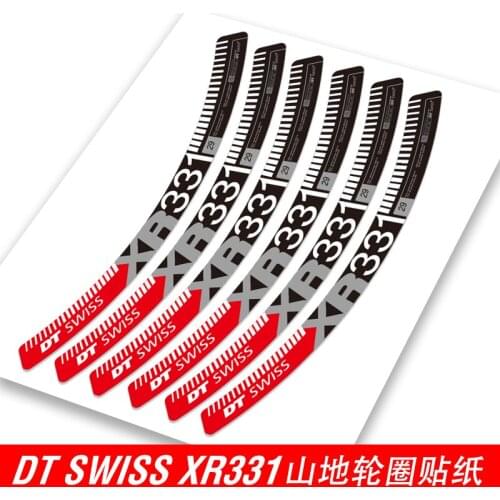 DT XR331 wheel set sticker mountain wheel rim carbon ring color change reflective car sticker personalized custom hub