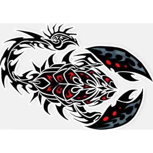 Beautiful Lifelike Personalized Fashion Car Stickers Scorpion Decor Accessories PVC Decal Cover Scratches Waterproof Accessories