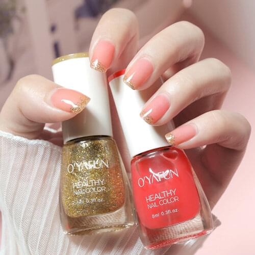 Water-Based Nail Polish With Fragrance Tearable Free Baking Lasting Quick-Drying Nail Varnishes Non-Toxic Lacquer Manicure Art