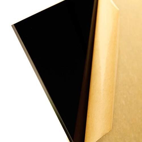 200x200mm Plexiglass plastic sheet, organic glass acrylic board, polymethacrylate 1mm, 3mm, 8mm thick, , glossy pure black