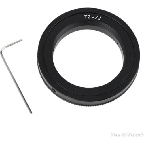 Metal Lens Adapter T2-AI T2 T lens For -Nikon Mount Adapter Ring For DSLR SLR Camera D50 D90 D5100 D7000 D3 J29 21 Dropshipping