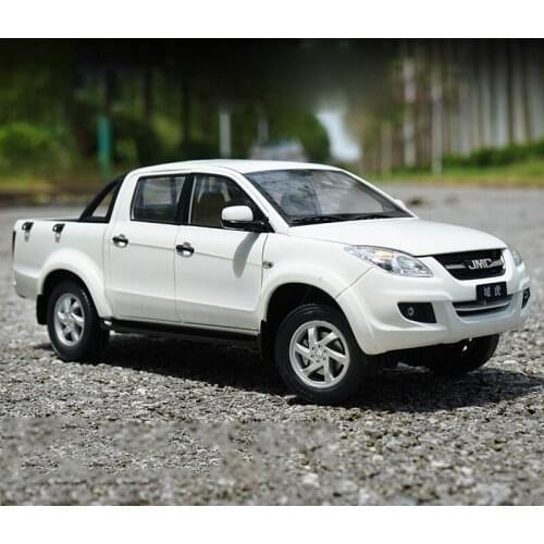 Diecast 1:18 Jiangling Pickup Truck Model Die-casting Alloy Car Model Adult Collection Souvenir Ornaments Display Vehicle Toys