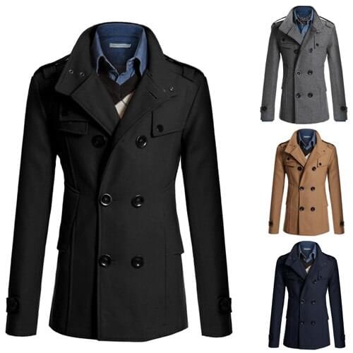 MoneRffi Mens Wool Coats