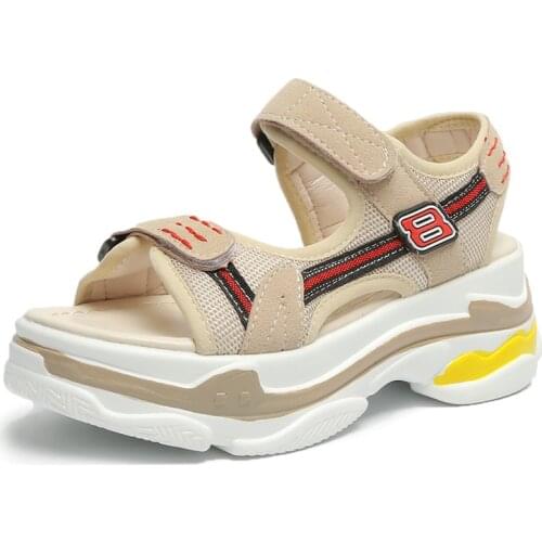 2021 New Summer Vacation Beach Sandales Women Sandals Rome Shoes Woman Sport Sandals Platform Sandal Open Toe Sandalias Mujer