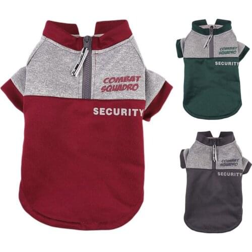 Pet Clothes Dog Hoodie Pet Dog Clothes French Bulldog Jacket Zip Sports Sweatshirt Casual Lightweight Coat