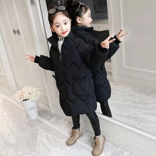 Fashion Russian Winter Girl Baby Jackets Warm Casual Down Cotton Parkas Clothes Girls For Kids Girl Parka Age For 3-12 Year
