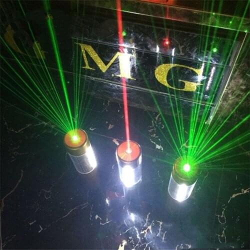 Rechargeable LED Flash Sticks Light With Green Red Blue Laser Light Vine Bottle Strobe Baton for VIP Nightclub Party Bar Decor