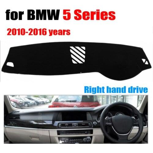 Car dashboard covers mat for BMW New 5 Series 2010-2016 years Right hand drive dashmat pad dash cover auto dashboard accessories