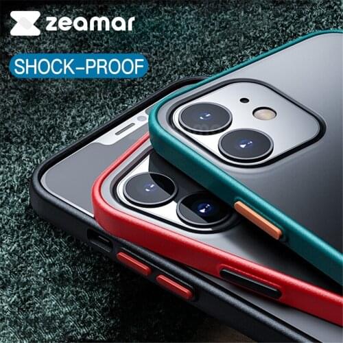 Shockproof Bumper Phone Case For iPhone 12 Mini 11 Pro Max XR XS Max X 8 7 6 6S Plus SE 2020 Candy Color Clear Matte Cover Coque