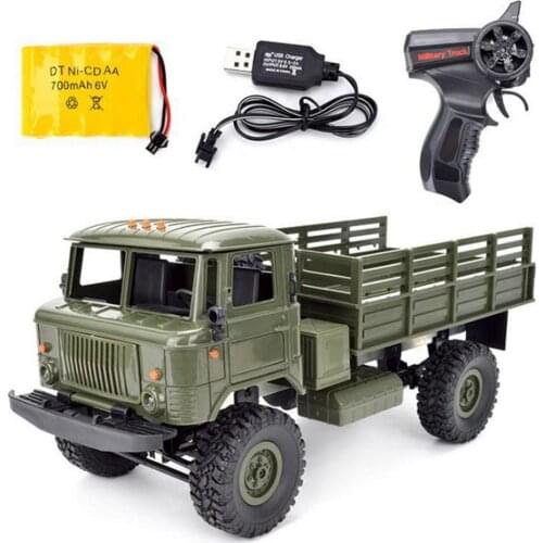 Radio Remote Control Car 1:16 RC Toy Military Truck 2.4G 4WD 10KM/H Off-Road Trucks Buggy High Speed Trucks For Kids Gifts