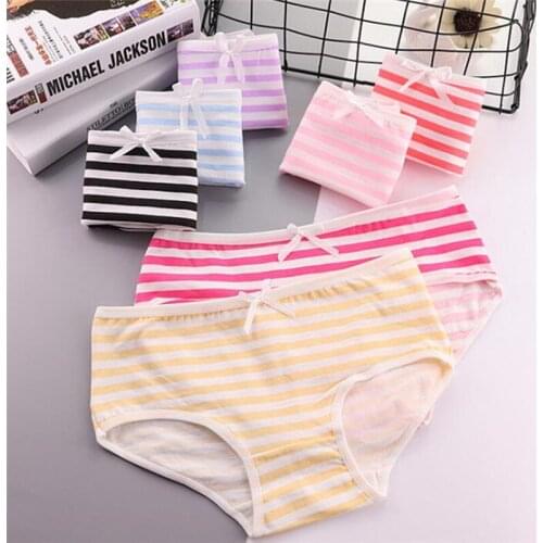 2019 NEW 4Pcs/Lot Cute Girl Panties Underwear Briefs Cotton Lingerie Soft Comfortable Panty TWY-510-2-4p
