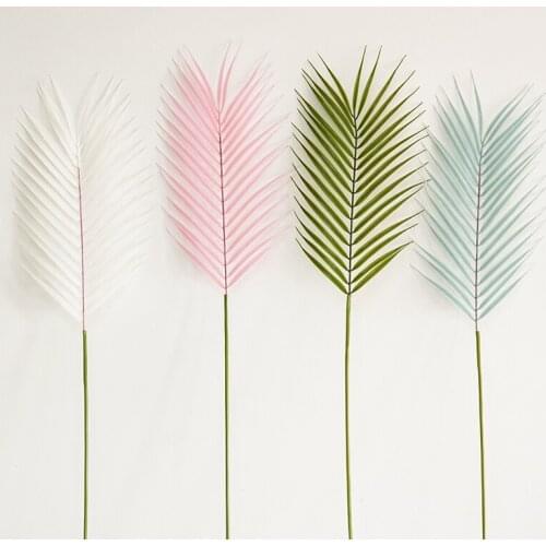 High-end simulation scattered tail leaf phoenix bamboo simulation leaf single color decoration with grass wedding props road dec