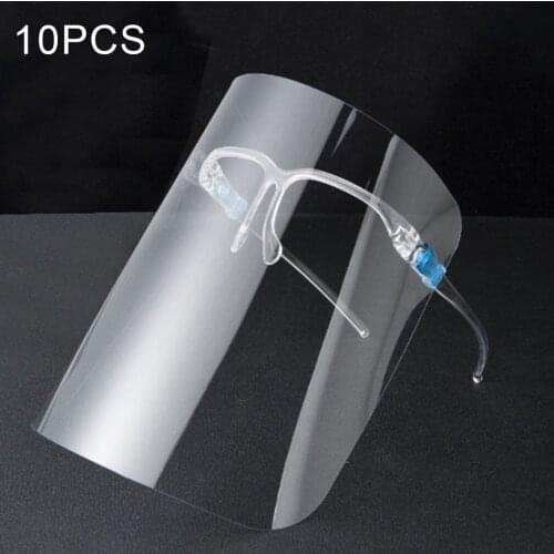 10pcs Protective Mask Of Spectacle Frame Anti Fog Shield Men And Women Eye And Face Protection Clear Mask
