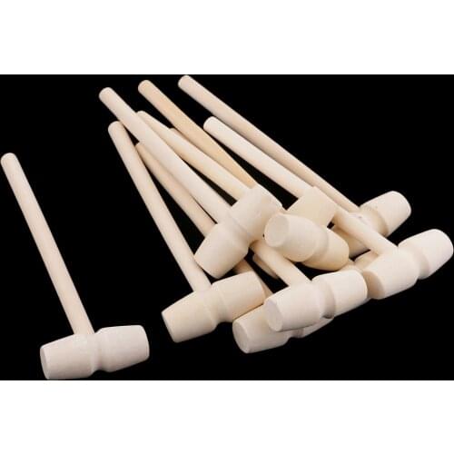 1pc Mini Wooden Hammer Balls Toy Pounder Replacement Wood Mallets Baby