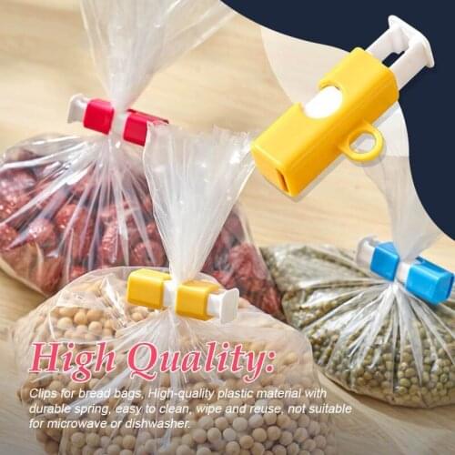 3/6Pcs Keeping Fresh Food Bag Snack Clip Plastic Bag Sealer Kitchen Tool Accessories Vacuum Sealing Clamp Food Storage Clip