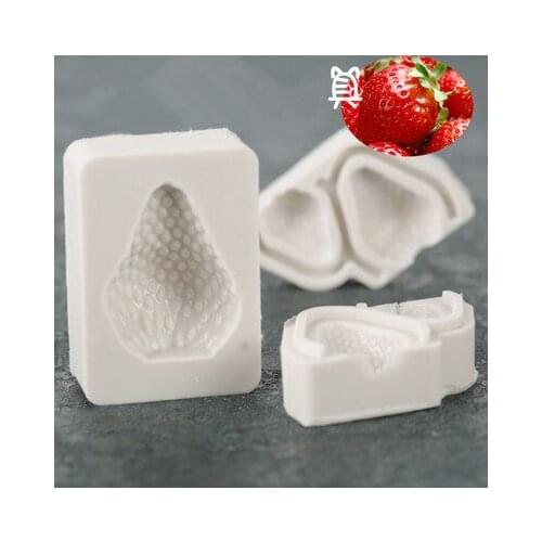 3Pcs Strawberry Silicone Mold Fondant Mould Cake Decorating Tool Chocolate Gumpaste Mold, Sugarcraft, Kitchen Accessories H770