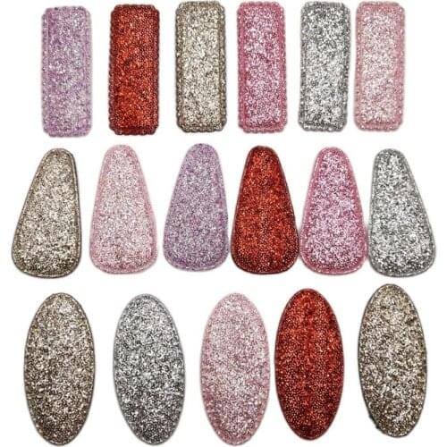 30pcs/lot Multi Style Shiny Hair clip cover for hair accessories