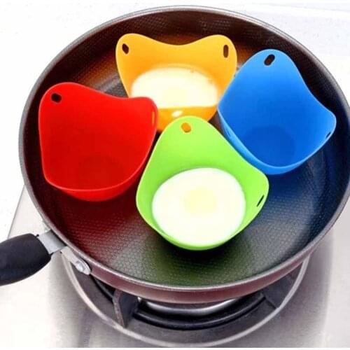 4PCS/8PCS Silicone Egg Poacher Poaching Pods Pan Mould Silicone Egg Tray\Silicone Egg Omelette Kitchen Cooking Tool Accessories