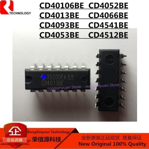 5pcs CD4013BE CD4066BE CD4093BE CD4541BE CD40106BE CD4052BE CD4053BE CD4512BE DIP-14 DIP-16 Original New 100% quality