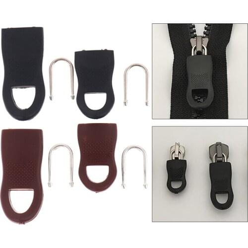 5Pcs/Set Replacement Zipper Tags Fixer Repair Pull Tab For Clothes Bag Suitcase