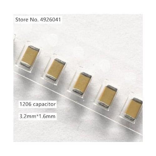 50pcs 1206 High Voltage SMD Chip Ceramic Capacitor 100pF 470pF 1nF 2.2nF 3.3nF 4.7nF 10nF 1KV 2KV X7R NPO 1000V 2000V